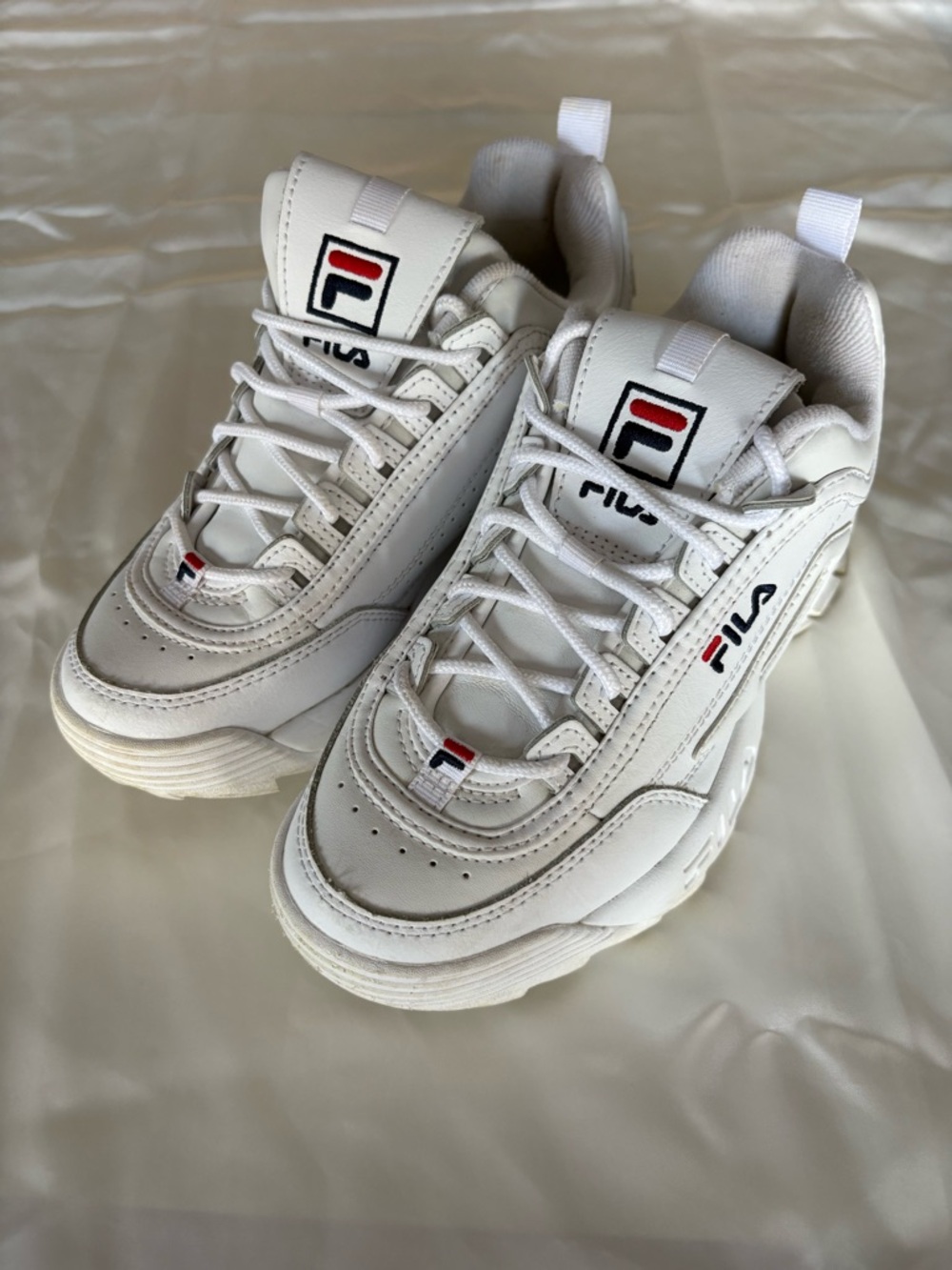 Fila White Chunky Disruptor Sneakers